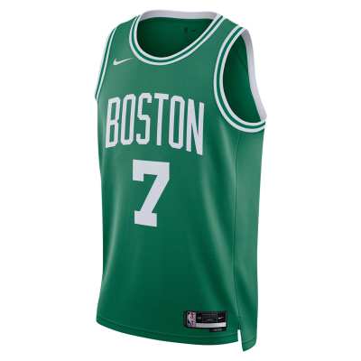 Unisex Boston Celtics Jaylen Brown Kelly Green Swingman Jersey - Icon Edition 02