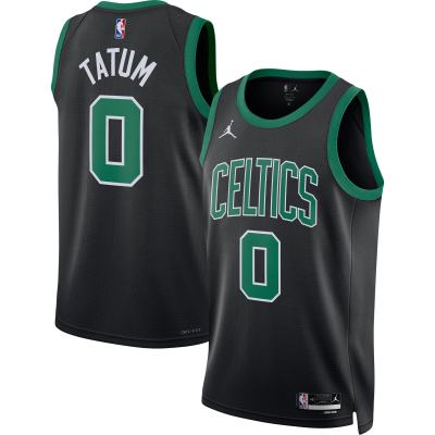 Unisex Boston Celtics Jayson Tatum Black Swingman Jersey - Statement Edition 01