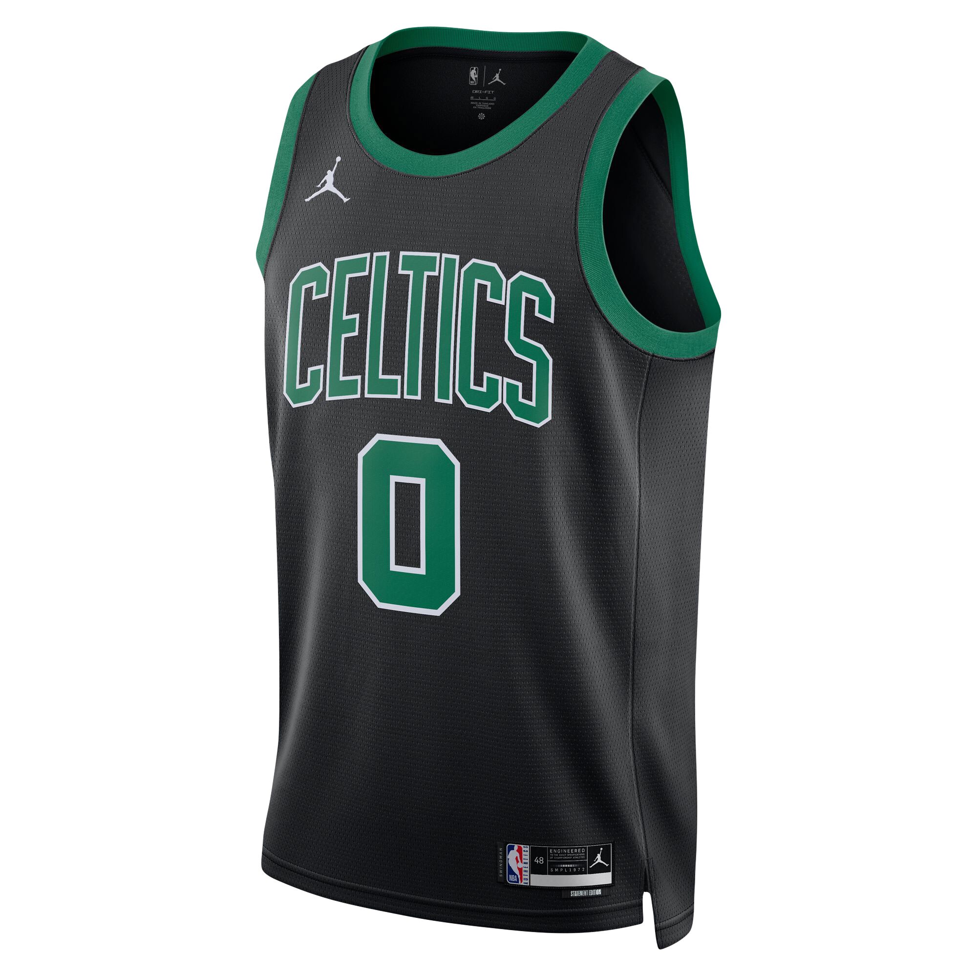 Unisex Boston Celtics Jayson Tatum Black Swingman Jersey - Statement Edition