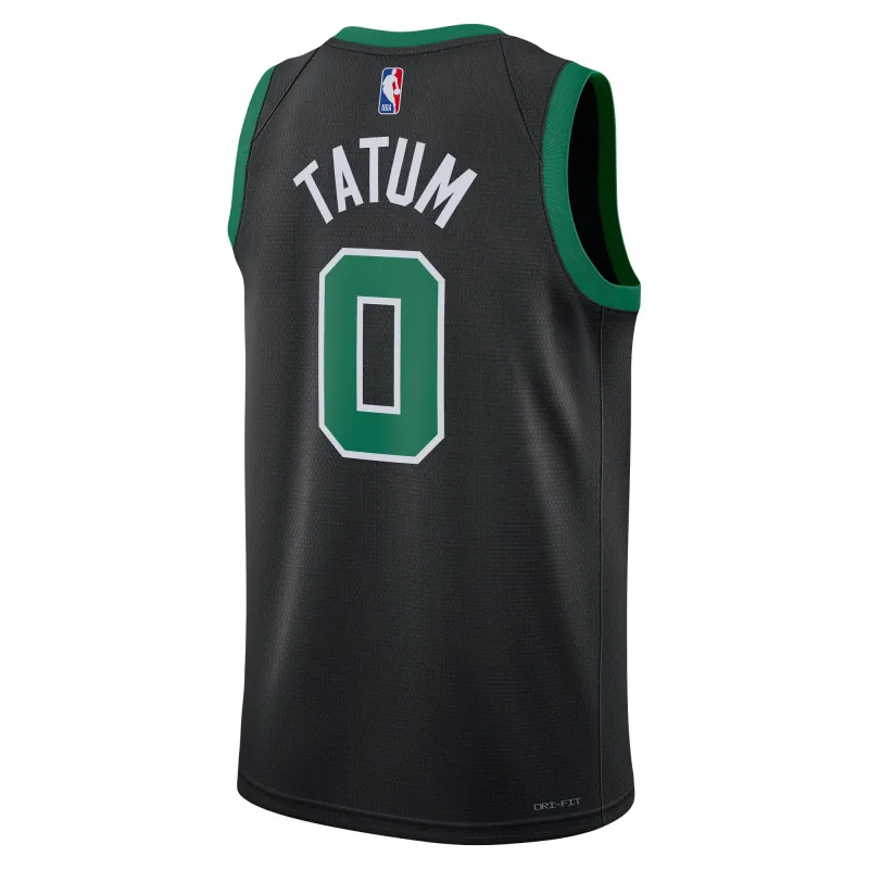 Unisex Boston Celtics Jayson Tatum Black Swingman Jersey - Statement Edition
