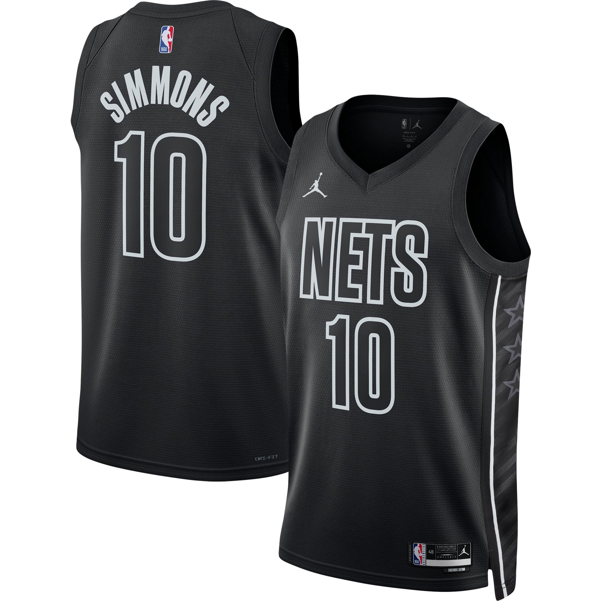 Unisex Brooklyn Nets Ben Simmons Black Swingman Jersey - Statement Edition
