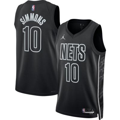 Unisex Brooklyn Nets Ben Simmons Black Swingman Jersey - Statement Edition 01