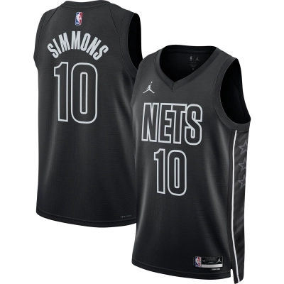 Unisex Brooklyn Nets Ben Simmons Black Swingman Jersey - Statement Edition 01