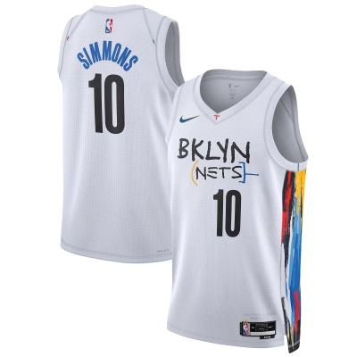 Unisex Brooklyn Nets Ben Simmons White 2022/23 Swingman Jersey - City Edition 01