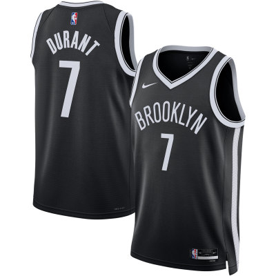 Unisex Brooklyn Nets Kevin Durant Black Swingman Jersey - Icon Edition 01