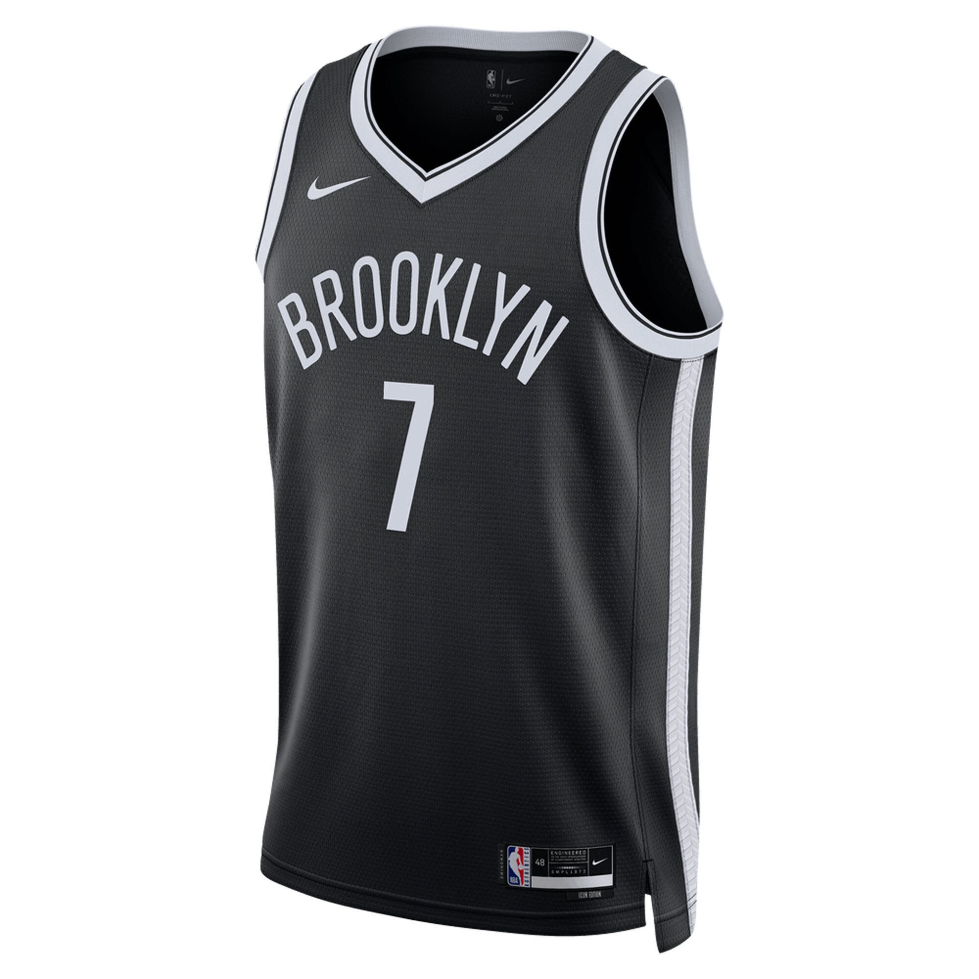 Unisex Brooklyn Nets Kevin Durant Black Swingman Jersey - Icon Edition