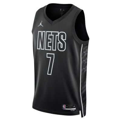 Unisex Brooklyn Nets Kevin Durant Black Swingman Jersey - Statement Edition 02