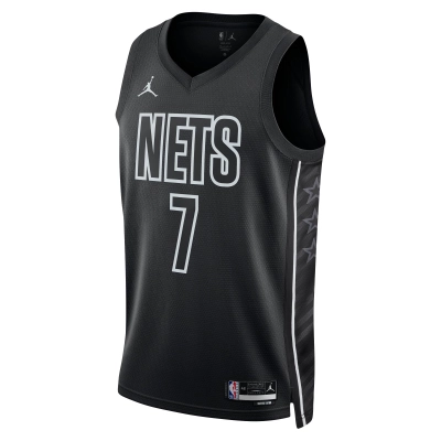 Unisex Brooklyn Nets Kevin Durant Black Swingman Jersey - Statement Edition 02