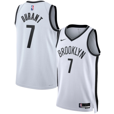 Unisex Brooklyn Nets Kevin Durant White Swingman Jersey - Association Edition 01