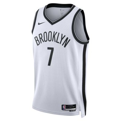 Unisex Brooklyn Nets Kevin Durant White Swingman Jersey - Association Edition 02