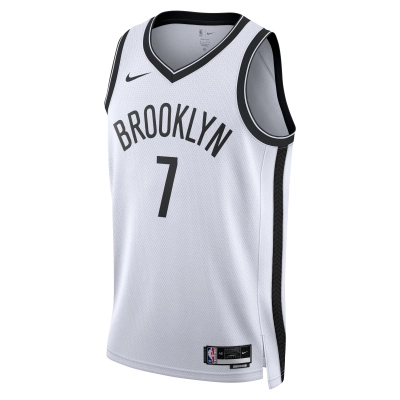 Unisex Brooklyn Nets Kevin Durant White Swingman Jersey - Association Edition 02