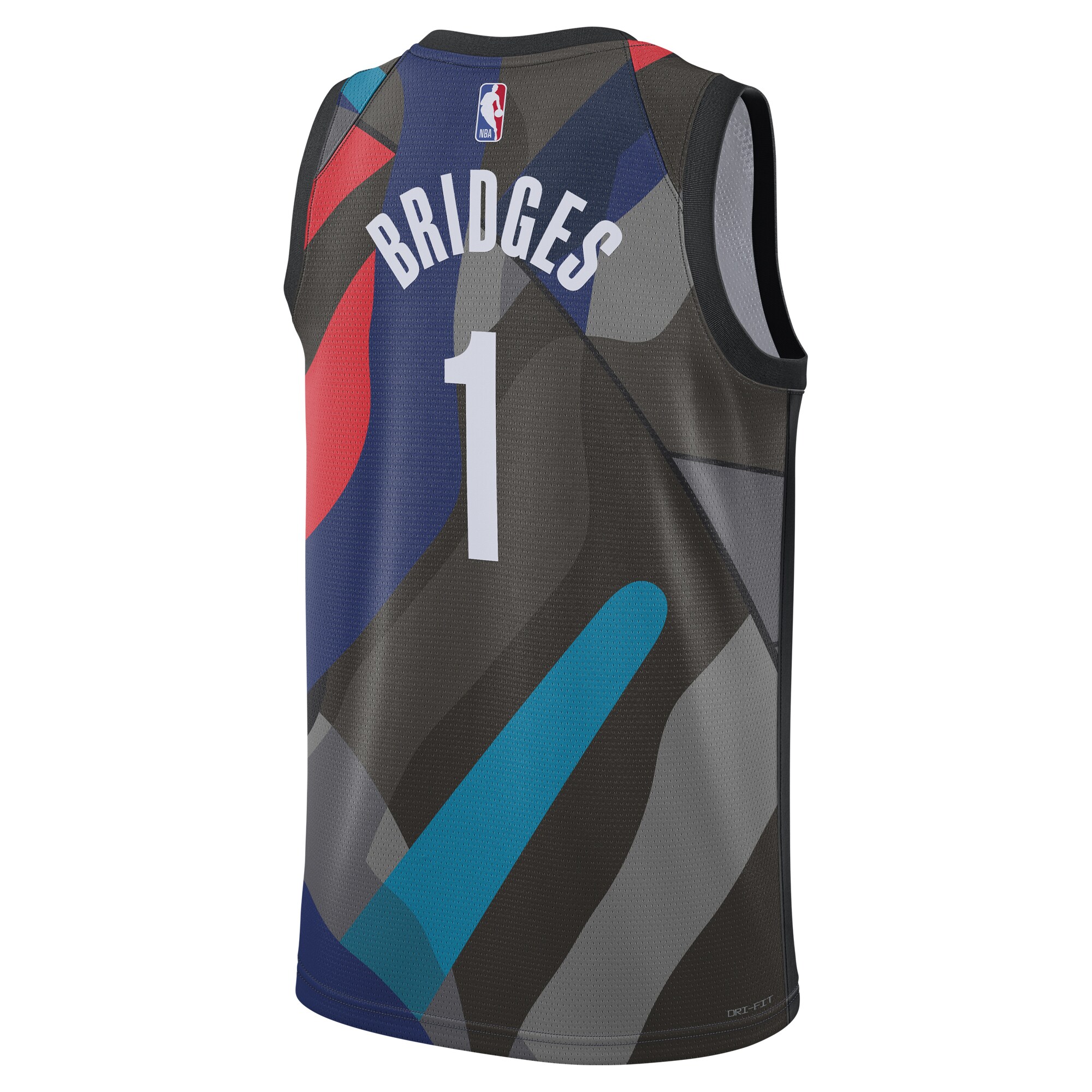Unisex Brooklyn Nets Mikal Bridges Black 2023/24 Swingman Jersey - City Edition