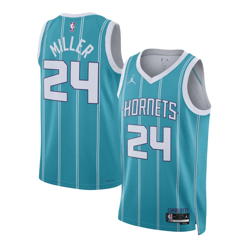 Unisex Charlotte Hornets Brandon Miller Teal NBA Draft Swingman Jersey - Icon Edition