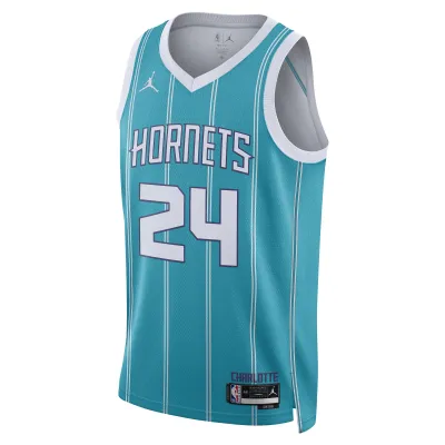 Unisex Charlotte Hornets Brandon Miller Teal NBA Draft Swingman Jersey - Icon Edition 02