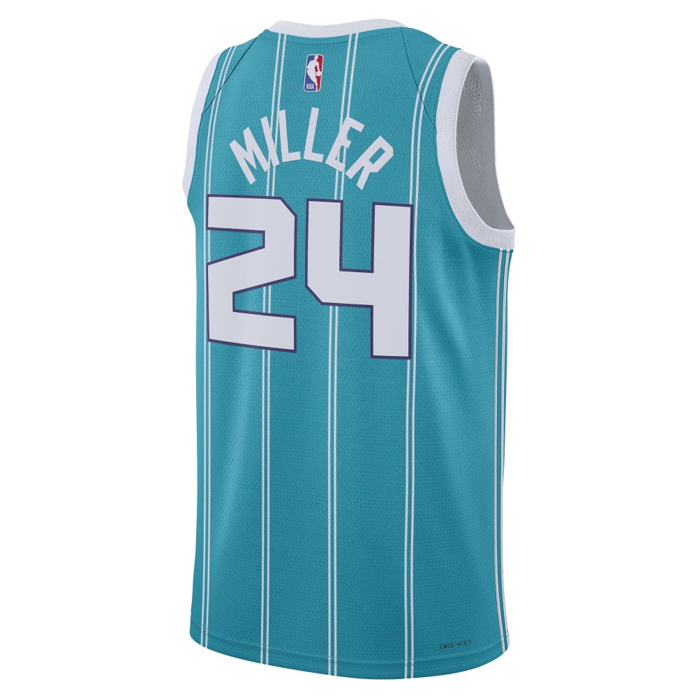 Unisex Charlotte Hornets Brandon Miller Teal NBA Draft Swingman Jersey - Icon Edition