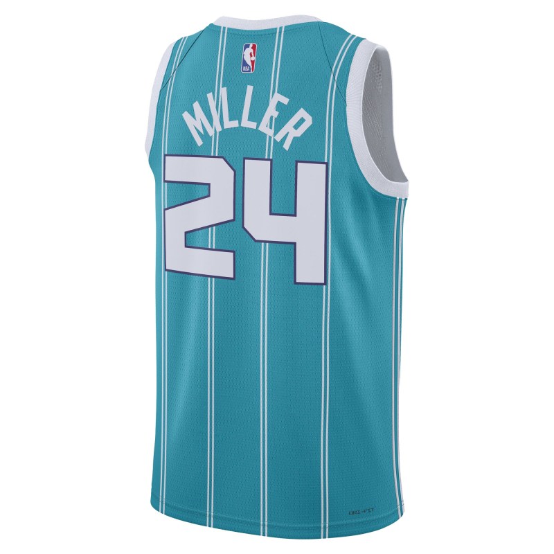 Unisex Charlotte Hornets Brandon Miller Teal NBA Draft Swingman Jersey - Icon Edition