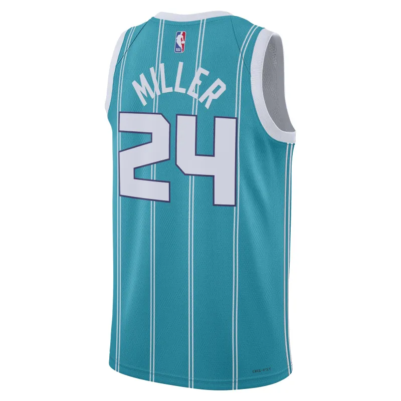 Unisex Charlotte Hornets Brandon Miller Teal NBA Draft Swingman Jersey - Icon Edition