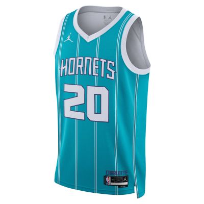 Unisex Charlotte Hornets Gordon Hayward Teal Swingman Jersey - Icon Edition 02