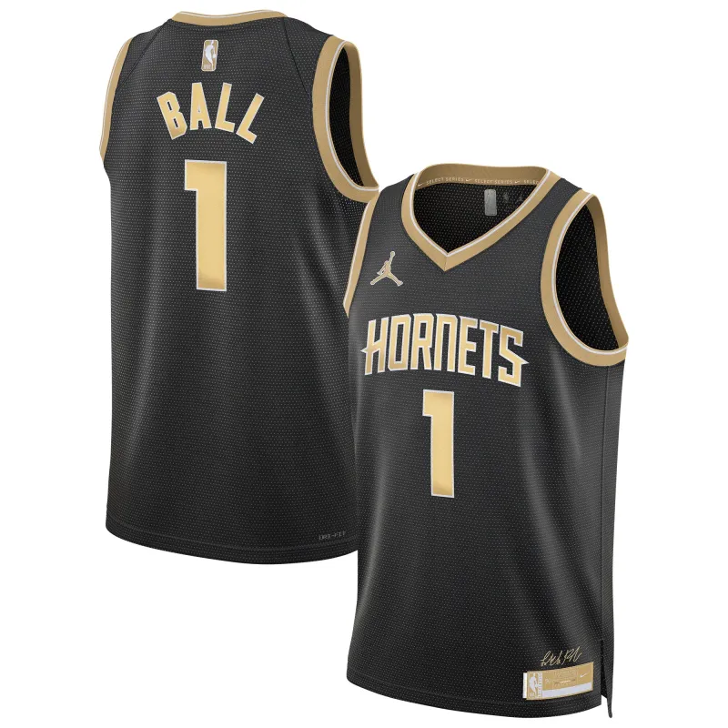 Unisex Charlotte Hornets LaMelo Ball Black Select Series Swingman Jersey