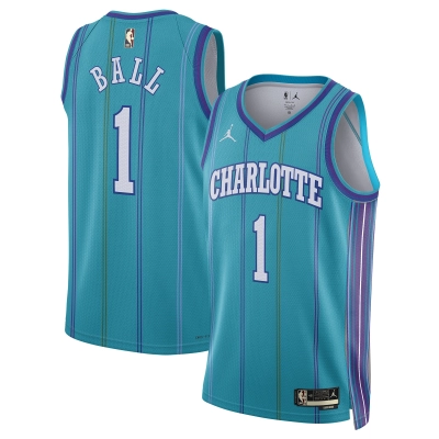 Unisex Charlotte Hornets LaMelo Ball Teal 2023/24 Swingman Replica Jersey - Classic Edition 01