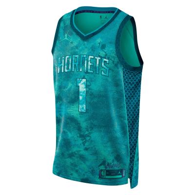 Unisex Charlotte Hornets LaMelo Ball Teal Select Series Swingman Jersey 02