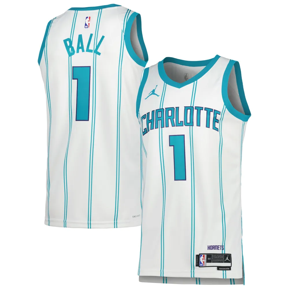 Unisex Charlotte Hornets LaMelo Ball White Swingman Jersey - Association Edition
