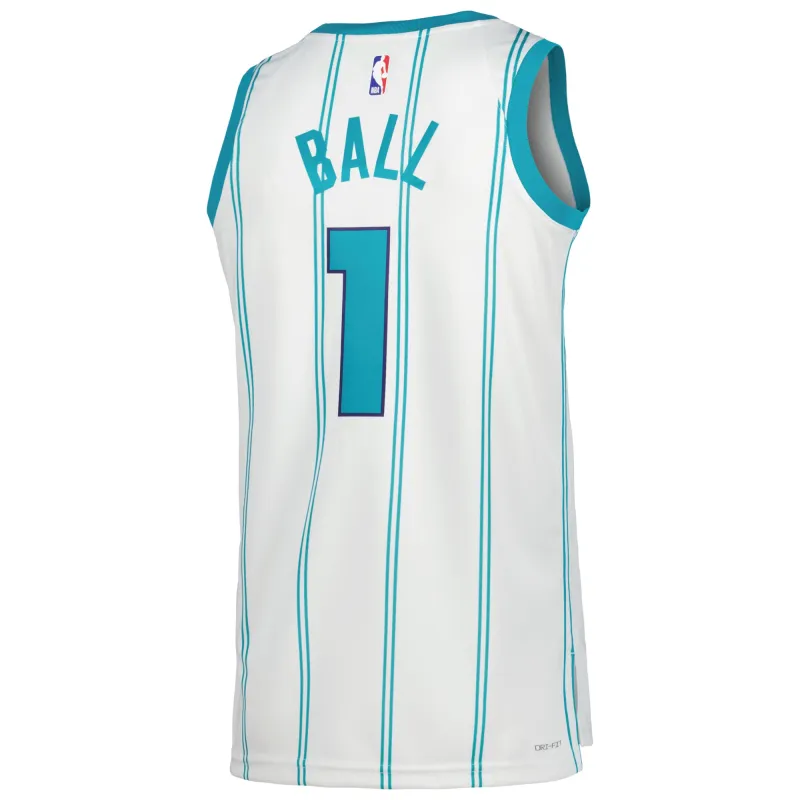 Unisex Charlotte Hornets LaMelo Ball White Swingman Jersey - Association Edition