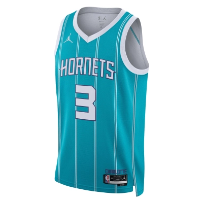 Unisex Charlotte Hornets Terry Rozier Teal Swingman Jersey - Icon Edition 02