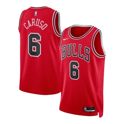 Unisex Chicago Bulls Alex Caruso Red Swingman Jersey - Icon Edition 01