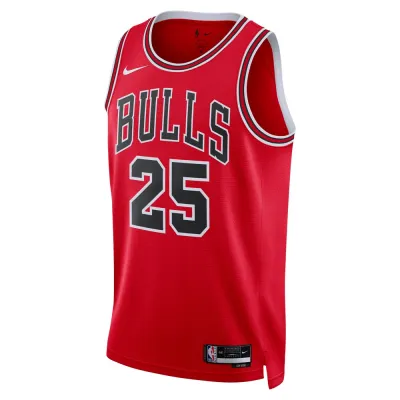 Unisex Chicago Bulls Dalen Terry Red 2022 NBA Draft First Round Pick Swingman Jersey - Icon Edition 02