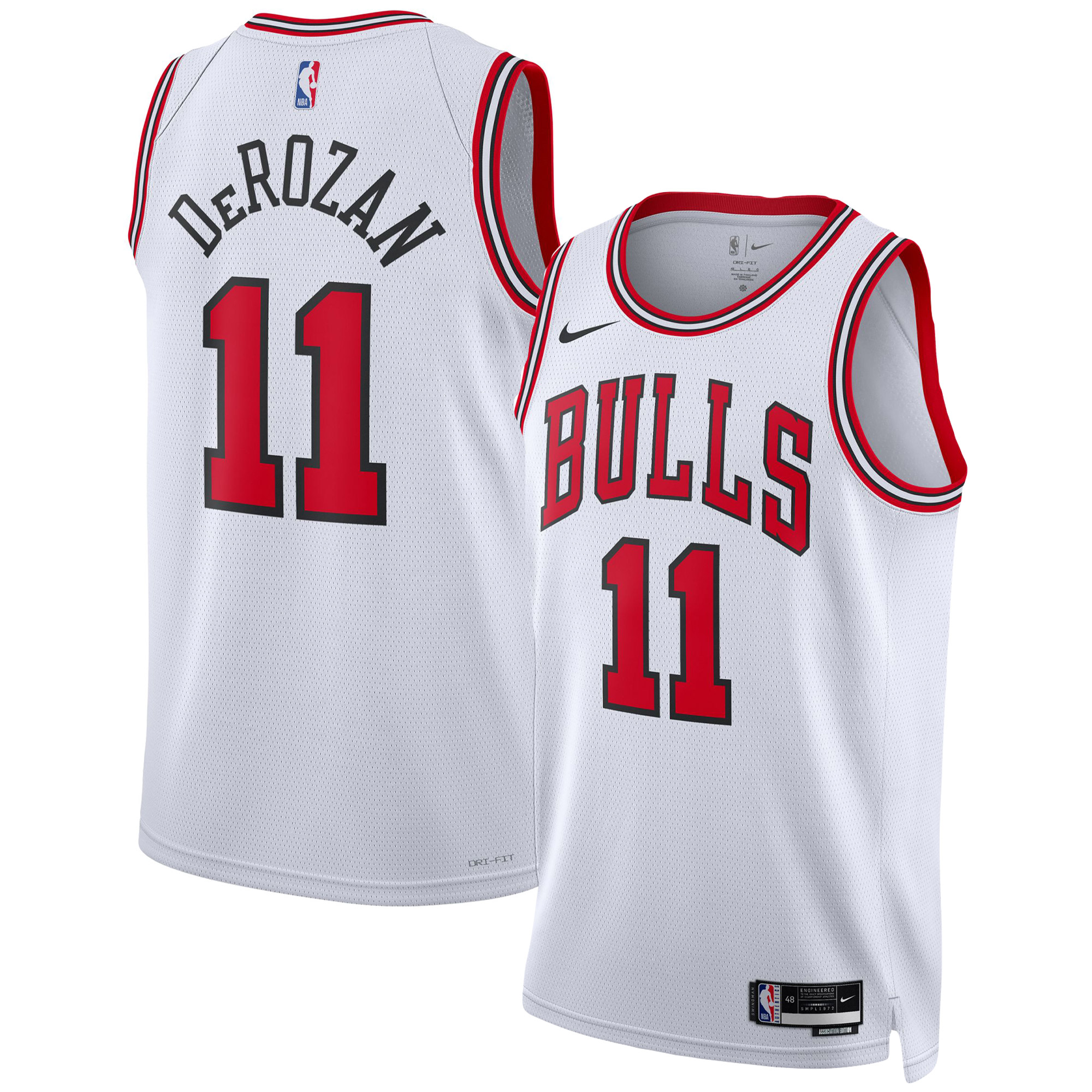 Unisex Chicago Bulls DeMar DeRozan White Swingman Jersey - Association Edition