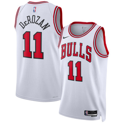 Unisex Chicago Bulls DeMar DeRozan White Swingman Jersey - Association Edition 01