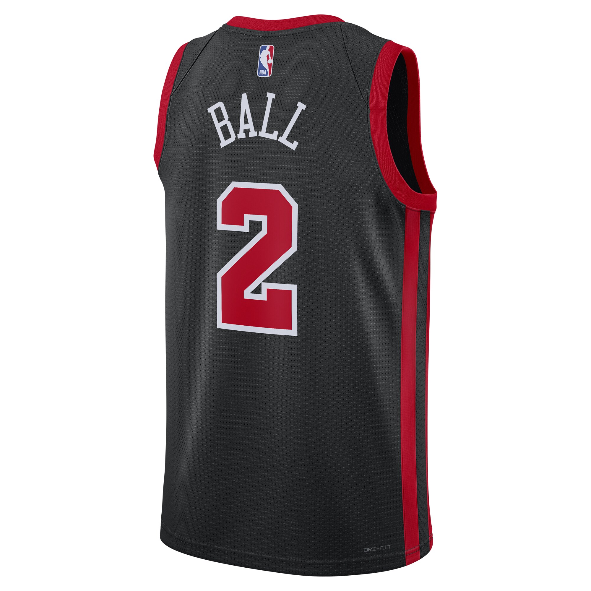 Unisex Chicago Bulls Lonzo Ball Black 2023/24 Swingman Jersey - City Edition