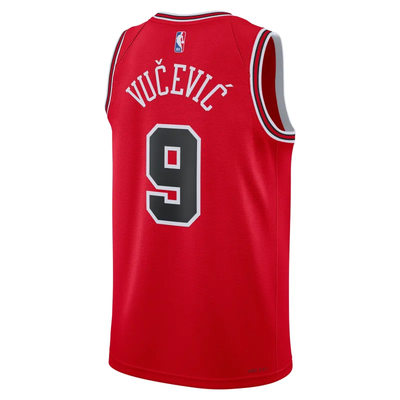 Unisex Chicago Bulls Nikola Vucevic Red Swingman Jersey - Icon Edition