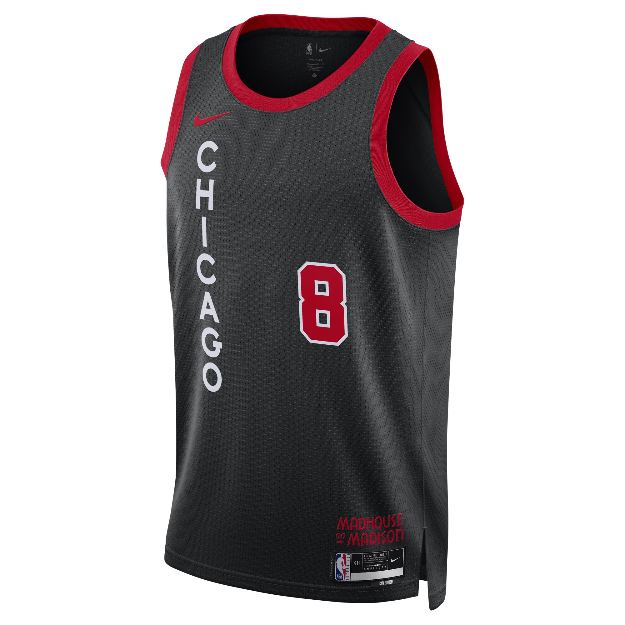 Unisex Chicago Bulls Zach LaVine Black 2023/24 Swingman Jersey - City Edition