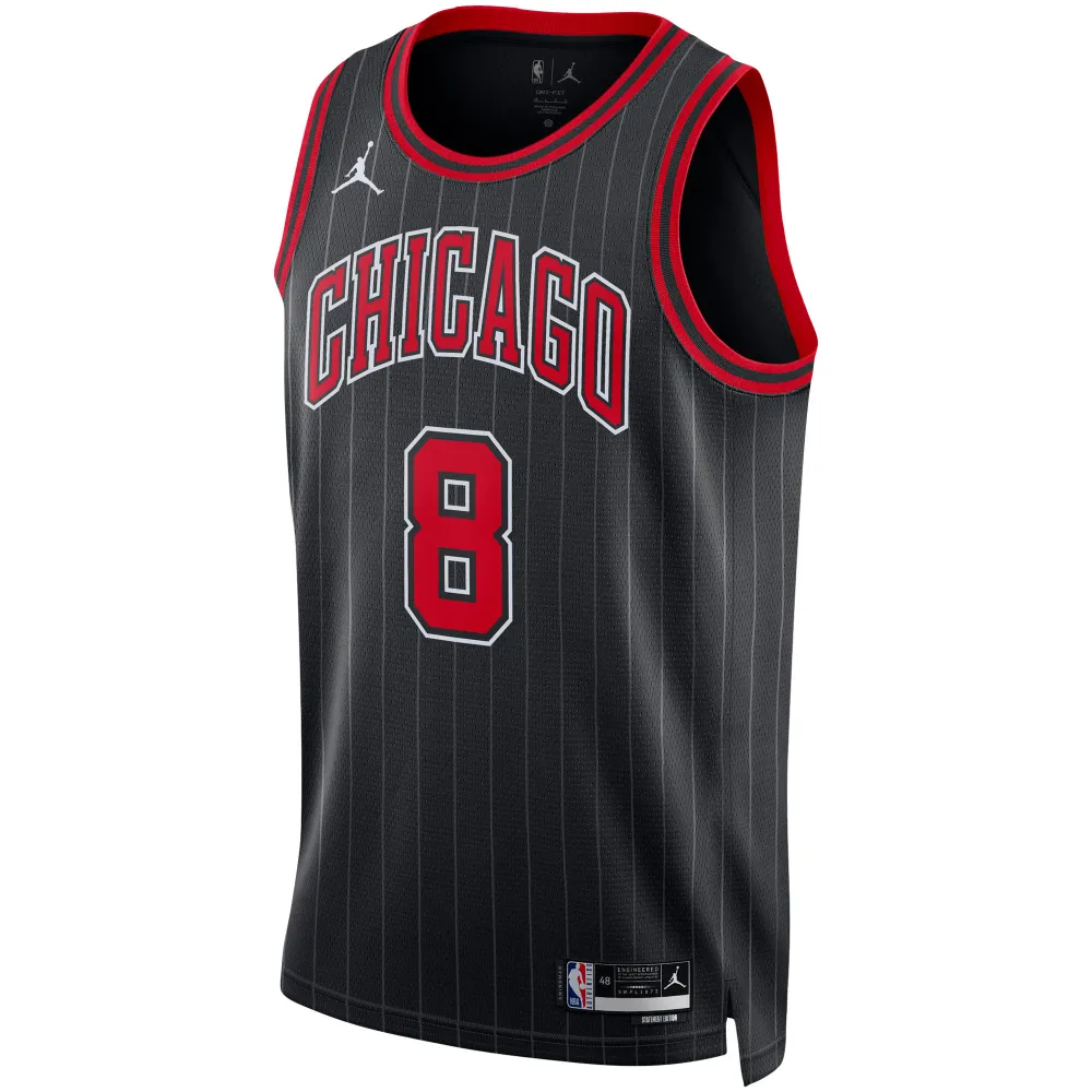 Unisex Chicago Bulls Zach LaVine Black Swingman Jersey - Statement Edition