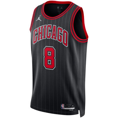 Unisex Chicago Bulls Zach LaVine Black Swingman Jersey - Statement Edition 02
