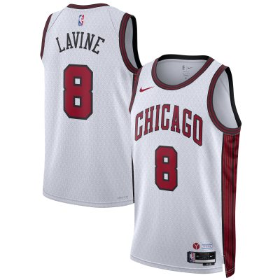 Unisex Chicago Bulls Zach LaVine White 2022/23 Swingman Jersey - City Edition 01