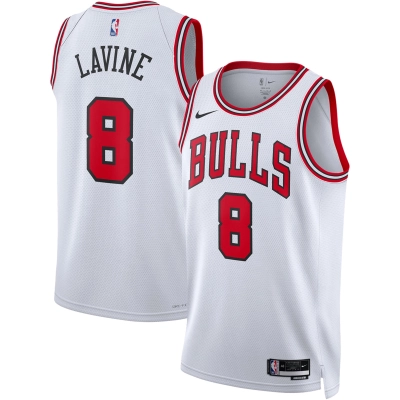 Unisex Chicago Bulls Zach LaVine White Swingman Jersey - Association Edition 01