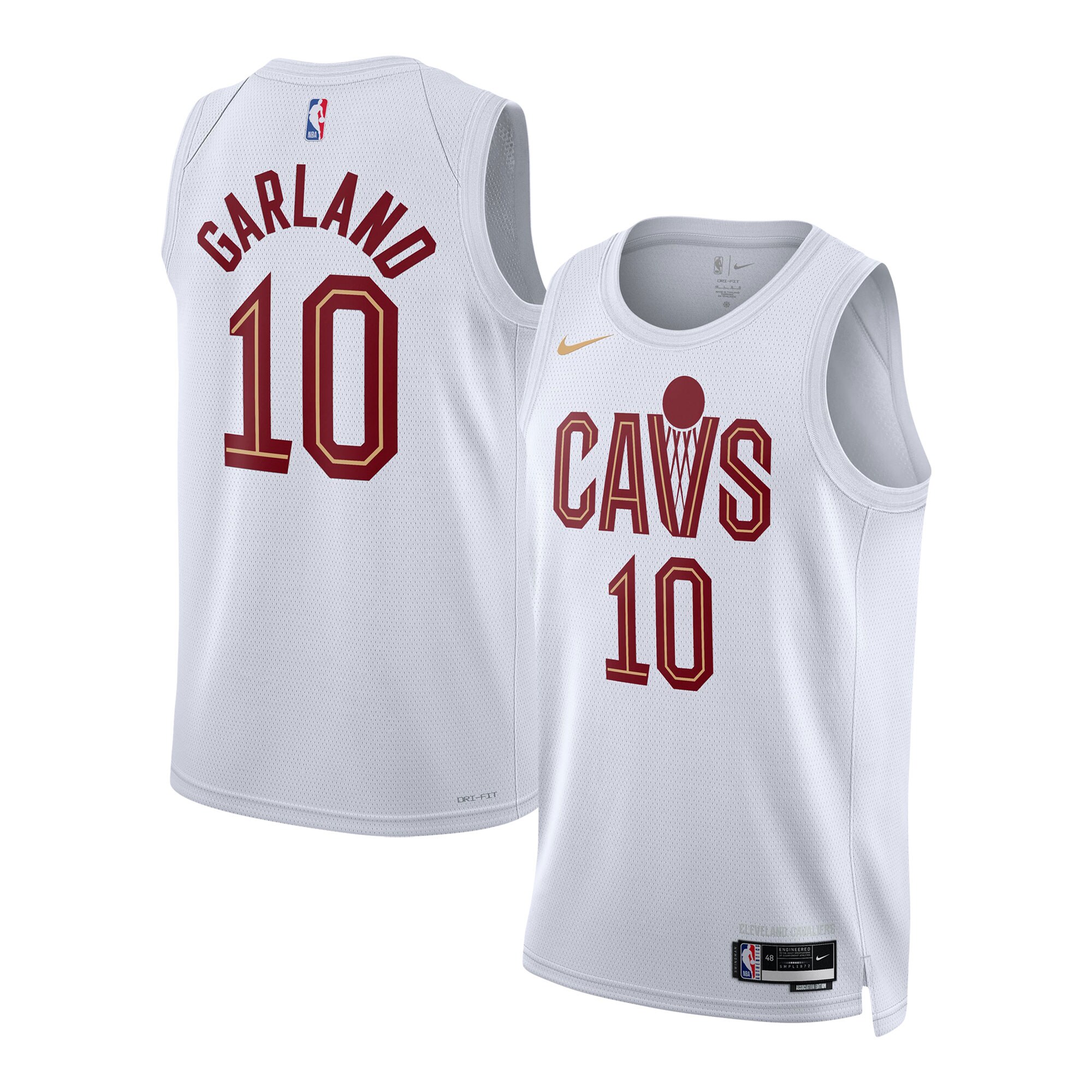 Unisex Cleveland Cavaliers Darius Garland White Swingman Jersey - Association Edition
