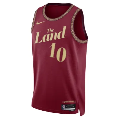 Unisex Cleveland Cavaliers Darius Garland Wine 2023/24 Swingman Jersey - City Edition 02