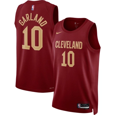 Unisex Cleveland Cavaliers Darius Garland Wine Swingman Jersey - Icon Edition 01