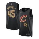 Unisex Cleveland Cavaliers Donovan Mitchell Black Swingman Jersey - Statement Edition