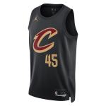 Unisex Cleveland Cavaliers Donovan Mitchell Black Swingman Jersey - Statement Edition