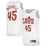 Unisex Cleveland Cavaliers Donovan Mitchell White Swingman Jersey - Association Edition