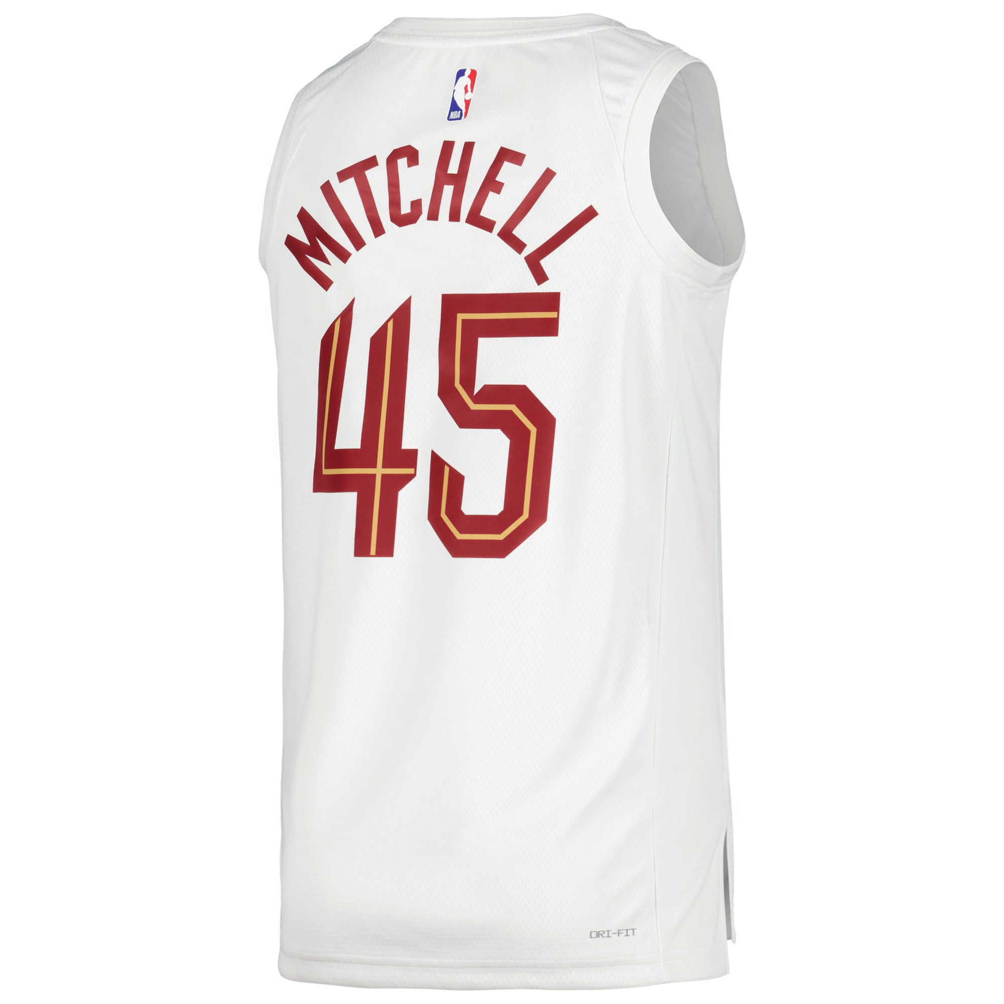 Unisex Cleveland Cavaliers Donovan Mitchell White Swingman Jersey - Association Edition