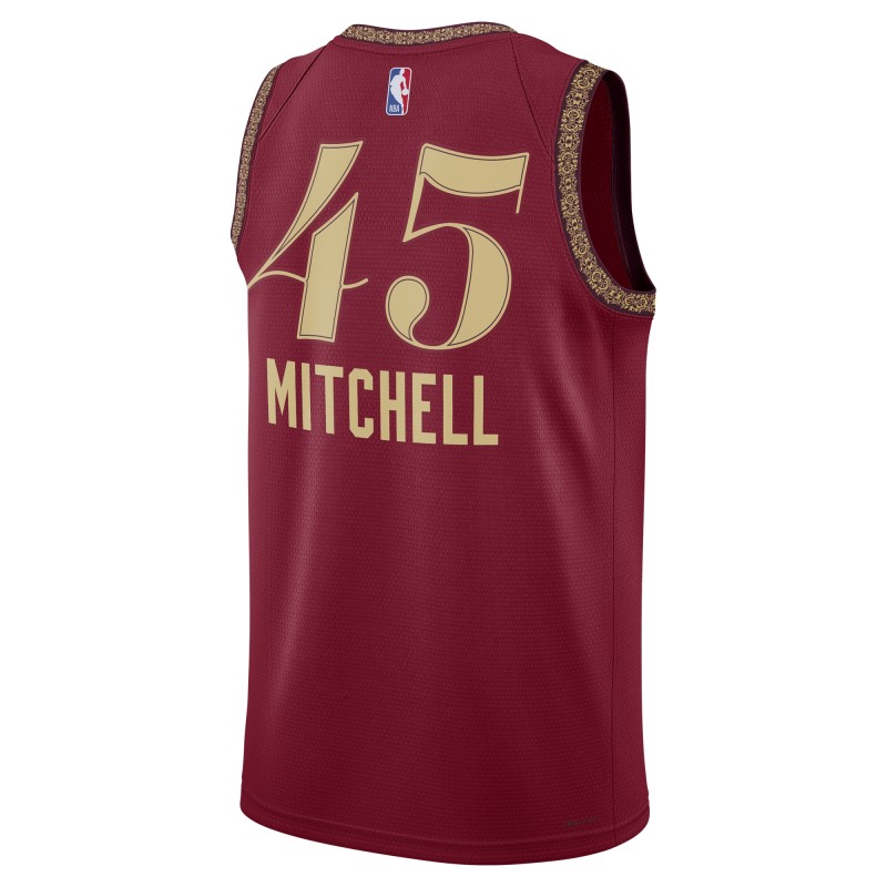Unisex Cleveland Cavaliers Donovan Mitchell Wine 2023/24 Swingman Jersey - City Edition