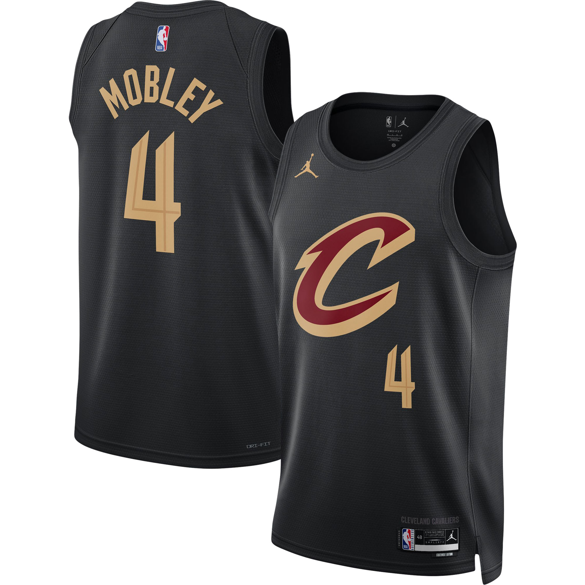 Unisex Cleveland Cavaliers Evan Mobley Black Swingman Jersey - Statement Edition