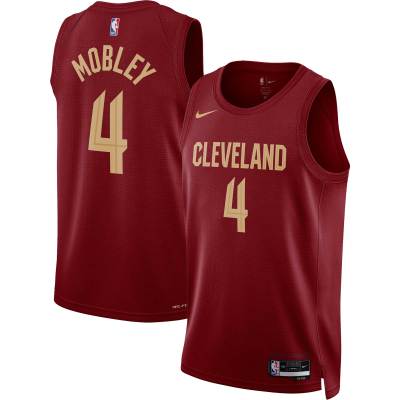 Unisex Cleveland Cavaliers Evan Mobley Wine Swingman Jersey - Icon Edition 01