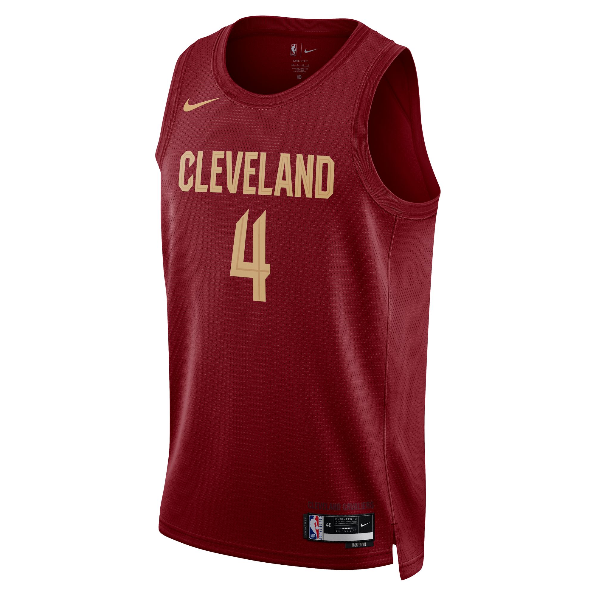 Unisex Cleveland Cavaliers Evan Mobley Wine Swingman Jersey - Icon Edition